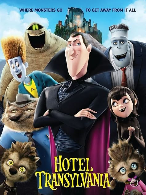 Fun Movies To Watch, Hotel Transylvania 2012, Black Love Movies, Best Animated Movies, Transylvania Movie, Hotel Transylvania Movie, Good Animated Movies, Animated Movie Posters, Old Cartoon Shows