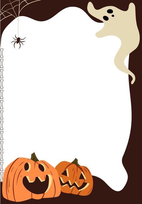 Halloween Border Wallpaper, Free Halloween Backgrounds, Halloween Page Borders, Halloween Boarders And Frames, Halloween Borders Free Printable, Pumpkin Border Design, Halloween Borders Free, Halloween Party Template, Halloween Theme Background