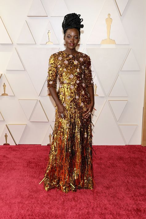 Every 2022 Oscars Red Carpet Look Vestidos Carolina Herrera, Oscars 2022, Regina Hall, Gucci Gown, Lupita Nyong, Oscars Red Carpet, Jill Scott, Rita Moreno, Haute Couture Gowns