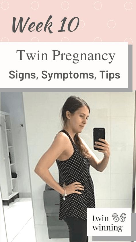 Pregnant with twins? In the first trimester with twins? Or asking youself “Am I pregnant with twins?”? Then read on for the twin pregnancy week 10 recap. In it, we go through twin pregnancy symptoms, twin development at 10 weeks, twin sizes at 10 weeks pregnant, and so much more! #twins #twinpregnancy #pregnantwithtwins #twindevelopment #firsttrimester #twinslove #twinmom #twinbump Twin Pregnancy Symptoms, Twin Belly, Twin Pregnancy Belly, Twin Baby Gear, Triplets Pregnancy, 11 Weeks Pregnant, 10 Weeks Pregnant, Am I Pregnant, 12 Weeks Pregnant