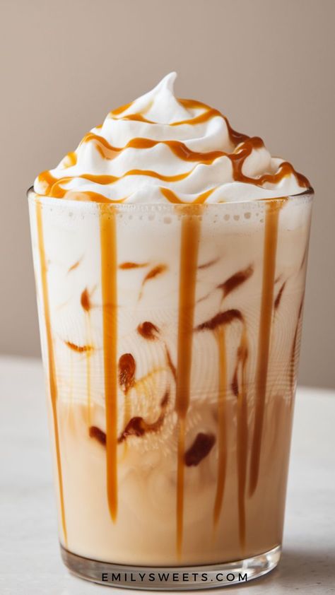 An iced caramel macchiato is the perfect mix of bold espresso, creamy milk, and rich caramel, layered to perfection. The sweet caramel drizzle blends beautifully with the smooth espresso, while the cold milk makes it refreshing and satisfying. Whether you need an afternoon pick-me-up or just want to enjoy a little indulgence, this iced coffee treat is guaranteed to hit the spot. Caramel Macchiato Starbucks, Iced Caramel Macchiato, Ice Caramel Macchiato, Caramel Drizzle, Coffee Treats, Caramel Coffee, Caramel Macchiato, Cozy Cafe, Starbucks Drinks