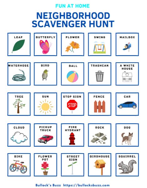 Neighborhood Scavenger Hunt For Kids, Scavenger Hunt Template, Picture Scavenger Hunts, Neighborhood Scavenger Hunt, Neighborhood Activities, Easter Scavenger Hunt, Treasure Hunt For Kids, Kids Activities At Home, Toddler Outdoor