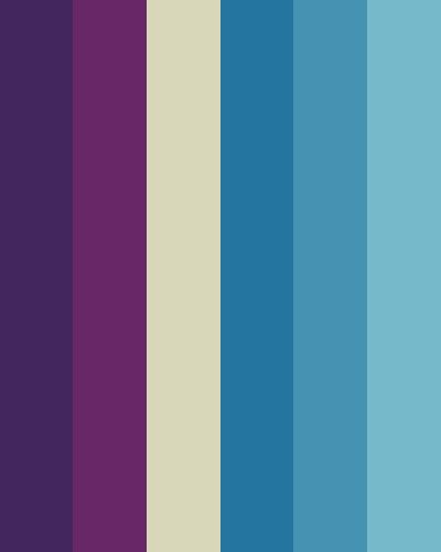 Retro Blue Palette, Blues And Purples Palette, Blue And Purple Color Pallete, Blue Colour Pallete, Blue And Purple Combination, Purple Blue Color Palette, Blue And Purple Color Palette, Tufting Studio, Pop Color Palette