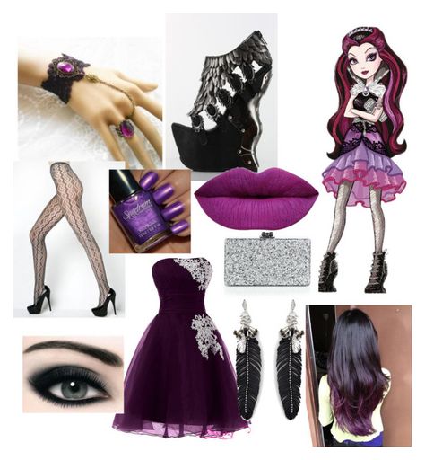 Raven Queen Inspired Outfits, Raven Queen Cosplay, Raven Queen Costume, Raven Queen Outfit, Raven Inspired Outfits, Raven Queen Fanart, Monster High Costume, Princess Inspired Outfits, Wicked Costumes