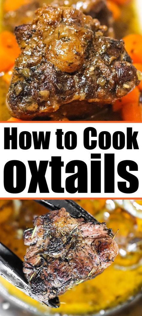 How to cook oxtails in the oven with vegetables perfectly. Dutch Oven oxtail baked and roasted to fork tender will make you want seconds. Oxtails In Oven, Baked Oxtails, Best Oxtail Recipe, Oxtail Recipes Easy, Cooking Oxtails, Beef Oxtail, Oxtail Recipe, Jamaican Oxtail, Oxtail Soup