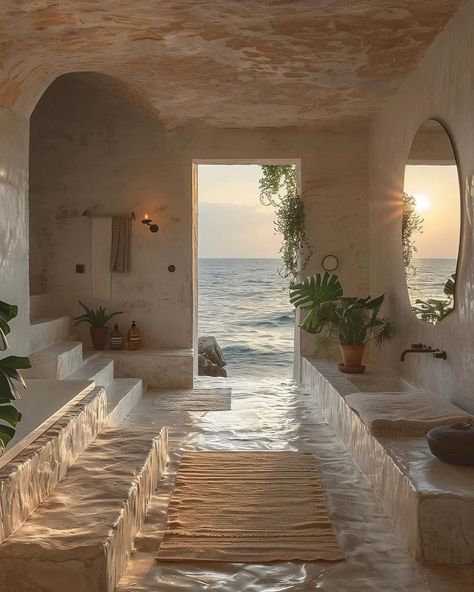 Italy House, House By The Sea, Dream House Rooms, Mediterranean Homes, Dream House Interior, Stylish Home Decor, House Goals, Dream House Decor, House Inspo