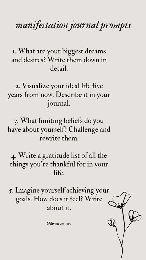 Manifestation journal prompts teacherplanner #plannerminimalista💥 Journaling For Manifesting, Manifesting Aesthetic Journal, Manifestion Journal Ideas, Self Journal Ideas Aesthetic, Affirmations And Manifestation Journal, Positive Journaling Ideas, Daily Journaling Aesthetic, How I Journal, Personal Journal Prompts