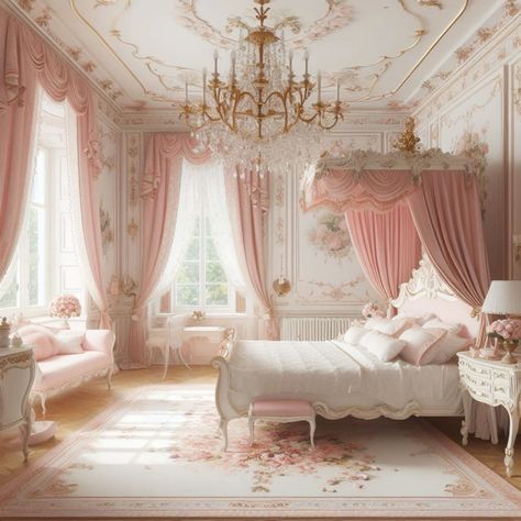 For inspiring girls' bedroom ideas, you’ve come to the right place. We’ve curated designer examples that are both stylish and functional. From bunk beds Victorian Princess Bedroom, Adult Princess Bedroom, Princesscore Room, Pink Princess Room, Princess Bedrooms, Royal Room, Fancy Bedroom, Dream Bedroom Inspiration, Girly Apartment Decor