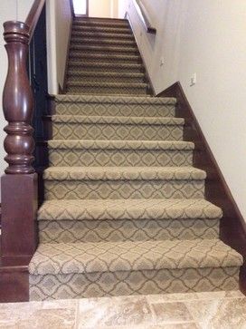 #TuftexCarpet, style; Caldonia, color; Shimmer Tufttex Pattern Carpet on Stairs Patterned Carpet On Stairs, Staircase Redo, Staircase Runners, Rv Stairs, Staircase Carpet Runner, Staircase Carpet, Tuftex Carpet, Stairway Carpet, Carpet Entryway