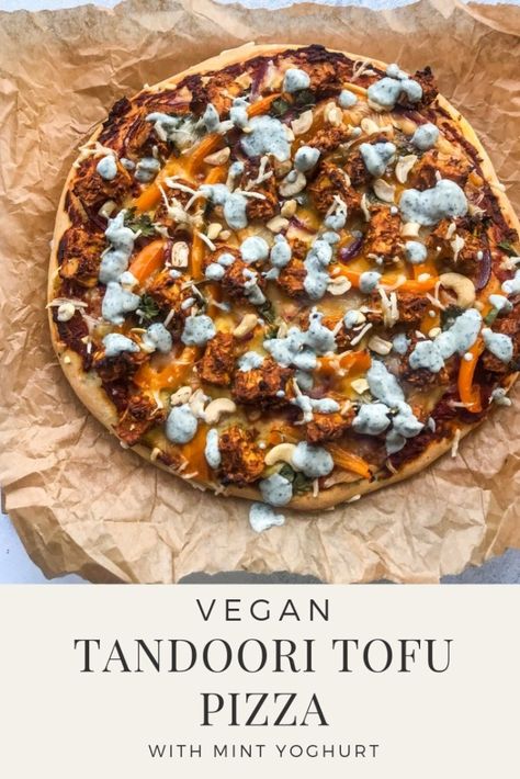 Tandoori Tofu, Tofu Pizza, Healthy Pizzas, Pizza Vegan, Vegan Pizza Recipe, Pinoy Foods, Pizza Topping, Vegan Waffles, Plant Based Recipes Dinner