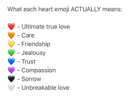 What Each Color Heart Emoji Means, Different Colour Heart Emoji Meanings, Meaning Of Each Heart Emoji, Heart Symbolism Meaning, Heart Colour Meaning Emoji, Colored Heart Meanings, Color Of Hearts Meaning, Hearts Color Meaning, What Do Different Color Hearts Mean Emojis