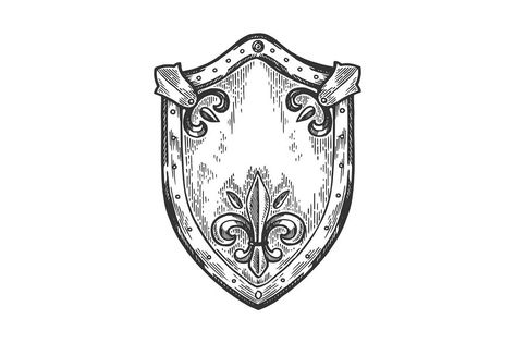 Ancient knight shield engraving vector illustration. Scratch board style imitation. Black and white hand drawn image. Knight Shield Drawing, Knight Shield Tattoo, Patchwork Tops Ideas, Shield Tattoo Design, Shield Drawing, Shield Tattoo, Object Illustration, Knight Shield, Patchwork Top