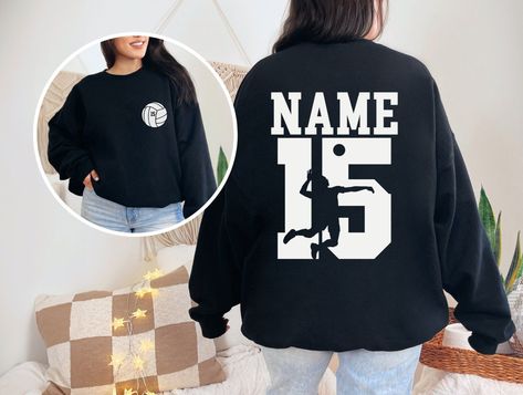 Sports Crewneck, Volleyball Hoodies, Volleyball Sweatshirts, Volleyball Team Gifts, Custom Volleyball, Volleyball Shirts, Sport Volleyball, Volleyball Mom, Mom Sweater