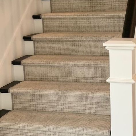 Stanton on Instagram: "Indra from Antrim has that subtle, classic look to it. Made from 100% wool, it's perfect for a stair runner! 😄😄 . . .  Home Town Carpet/Milton, GA #stantoncarpet #stantonhasyoucovered #interiors #interiordesign #luxurydesign #homedecor #homeinspiration #homeinspo #housetour #staircase #staircasedesign #stairrunner #stairrunners #stairs #stairdesign #wool #woolcarpet #woolcarpets #woolrunners #woolrunner" Fawn Print Stair Runner, Stark Stair Runner, Wool Carpet Stair Runner, Stanton Stair Runner, Plain Stair Runner, Neutral Stair Runner, Foyer Makeover, Build Stairs, Wool Stair Runner