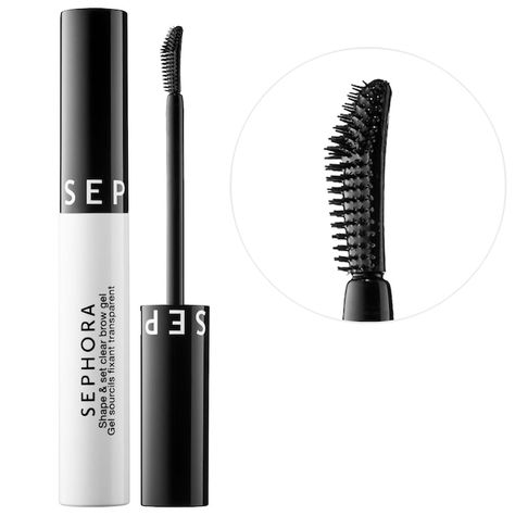 Shape & Set Clear Eyebrow Gel - SEPHORA COLLECTION | Sephora Maquillaje Pop Art, Clear Eyebrow Gel, Eyebrow Products, Makeup Products Sephora, Pop Art Makeup, Eye Roller, Clear Brow Gel, Eyebrow Enhancer, Fiber Mascara