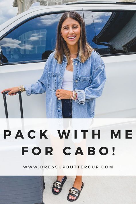 Cabos Outfits Vacation Style, Baja Cruise Outfits, Spring Break Airport Outfit, Winter Cabo San Lucas Outfits, Cabo Boat Outfit, Cabo 2023 Outfits, Plane Outfit To Mexico, How To Pack For Beach Vacation, Cabo Cruise Outfit Ideas