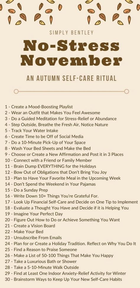 Autumn Self Care Challenge, November Self Care Challenge, November Checklist, November Self Care, October Self Care, November Mood Board, Autumn Self Care, November Goals, November Mood