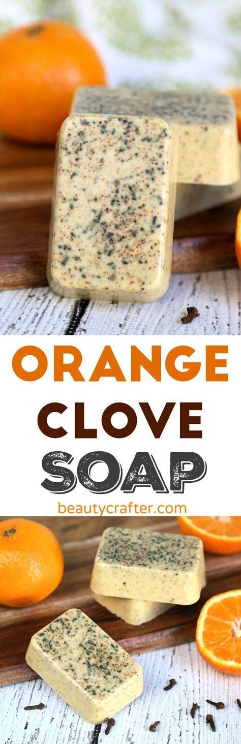 Orange Clove Soap Recipe - Easy Melt and pour DIY Soap #diygifts #diyChristmasgifts #soap #christmas #crafts Orange Clove Soap, Soap Christmas, Savon Diy, Easy Soap Recipes, Diy Soap Recipe, Săpunuri Handmade, Melt And Pour Soap, Soap Making Recipes, Orange Clove