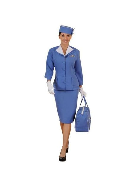 PRICES MAY VARY. Hand made in the U.S.A. Jacket Skirt Hat Gloves, bag, and shoes are sold separately Life in the high skies was glamorous and exciting with its endless and exotic destinations. Relive just a little bit of Americana with this beautiful blue flight attendant costume dress. This outfit is based on the iconic designs of the 1960s this dress has the same blue fabric and pencil skirt of the famous Pan Am stewardesses.Hand made in the U.S.A.JacketSkirtHatGloves, bag, and shoes are sold Pan Am Stewardess, Flight Attendant Costume, Stewardess Costume, Air Hostess Uniform, Flight Attendant Uniform, Vintage Suit, Tunic Style Tops, Pan Am, Theatre Costumes