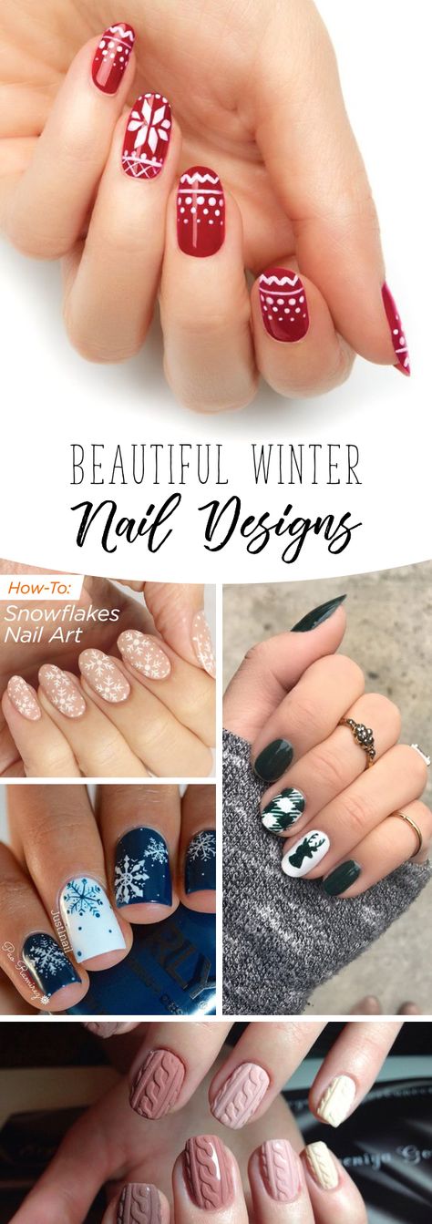 Nail Art Bleu, Mac Brush, Snowflake Nail Art, Nails Tutorial, Perfect Manicure, Floral Nail Designs, Seasons Winter, Floral Nail, Winter Nail Designs