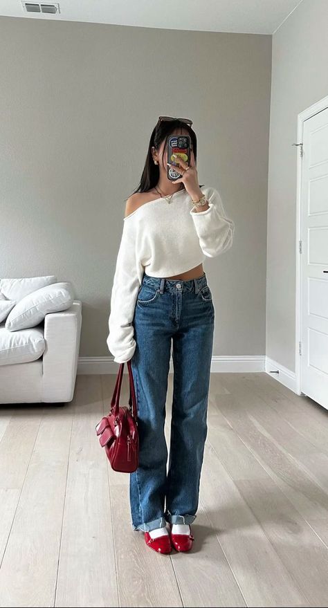 #fashion, #style, #outfitinspiration, #beauty Ballet Flats Outfit, Asia Trip, Looks Pinterest, Flats Outfit, Uni Outfits, Travel Outfits, Europe Trip, Stil Inspiration, Mode Ootd