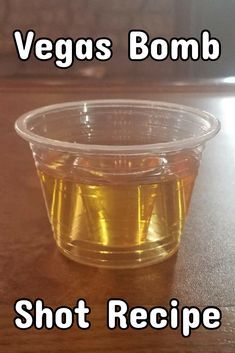 Johnny Vegas Shot Recipe, Premade Shots Alcohol, Vegas Bomb, Yummy Shots, Bartending Drinks, Bomb Shots, Shots Alcohol Recipes, Bar Shots, Hey Bartender