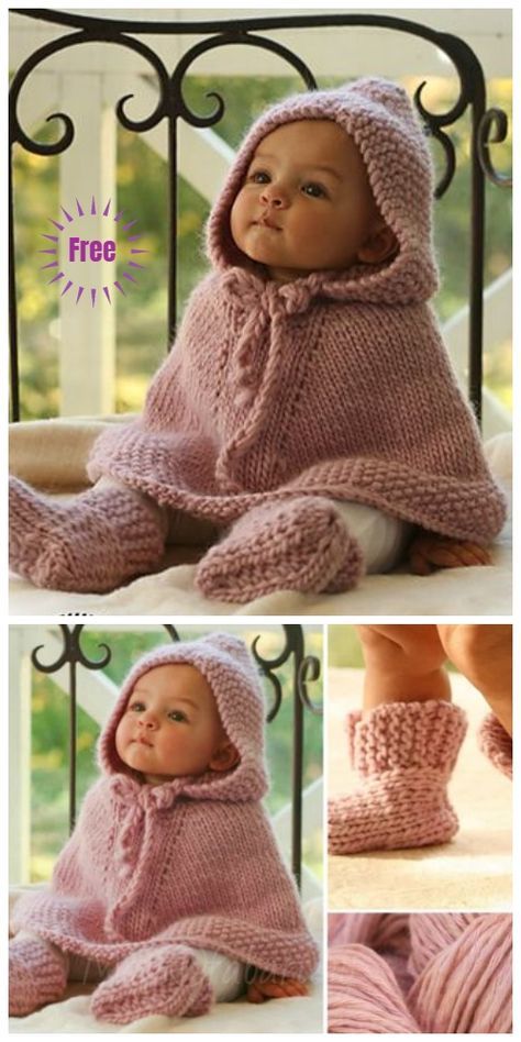 Knit Little Peach Baby Poncho Free Knitting Pattern Baby Poncho Knitting Pattern Free, Baby Clothes Knitting Patterns, Kids Knitting Patterns Free, Free Knitting Patterns For Babies, Baby Knits Free Patterns, Poncho Knitting Patterns Kids, Knitted Baby Clothes Free Patterns, Crochet Baby Poncho Free Pattern, Knit Baby Patterns