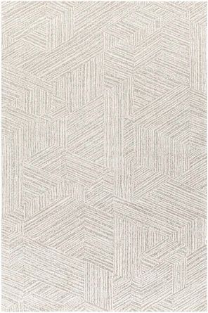 Brayden Studio® Jacquelin Geometric Taupe/Ivory Area Rug | Wayfair Neutral Backdrop, Striped Carpets, Architectural Materials, Carpet Texture, Geometric Carpet, Curtain Texture, Rug Texture, Material Textures, Beige Light