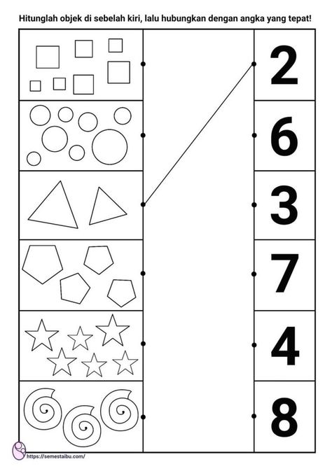 Download Latihan Soal Anak Tk Pdf - Guru Ilmu Sosial | Lembar kerja, Belajar menghitung, Belajar Math Counting Worksheets, Preschool Counting Worksheets, Counting Worksheet, Shapes Drawing, Body Parts Preschool, Alphabet Writing Practice, Homeschool Preschool Activities, Counting Worksheets, Kids Worksheets Preschool