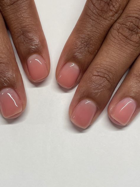 Gel Overlay Nails, Clear Gel Nails, Natural Nails Manicure, Maquillage On Fleek, Natural Gel Nails, Pink Gel Nails, Simple Gel Nails, Work Nails, Cute Gel Nails