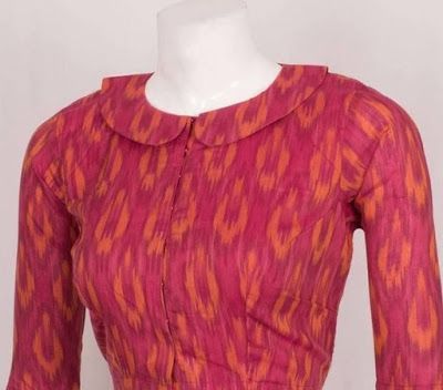 Collar Neck Designs For Blouse, Kurtis Neckline, Blouse Sleeves Design Latest, Blouse Front Neck Designs, Neck Designs For Blouse, Blouse Front Neck, Front Neck Designs, Blouse Designs Images, Blouse Sleeves Design