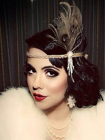 Accessories – Page 2 – Retro Stage - Chic Vintage Dresses and Accessories Maquillage Goth, Great Gatsby Headpiece, 1920s Accessories, Flapper Hair, 1920s Headband, Gatsby Headpiece, Flapper Headpiece, Gatsby Headband, 1920s Headpiece