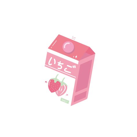 strawberry milk pastel Sticker by kaomoji for iOS & Android | GIPHY Discord Emojis Cute, Anime Aesthetic Gif, Kawaii Transparent, Cute Gifs, Strawberry Png, Wallpapers Cute, Pixel Animation, Strawberry Milk, Inspirational Wallpapers