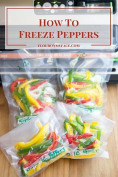 How To Freeze Sweet Bell Peppers. #freezefood #savemoney How To Freeze Peppers, Freeze Peppers, Food Saver Hacks, Freezing Food Guide, Freezing Peppers, Vacuum Sealing Food, Food Saver Vacuum Sealer, Freezing Vegetables, Freezer Friendly Meals