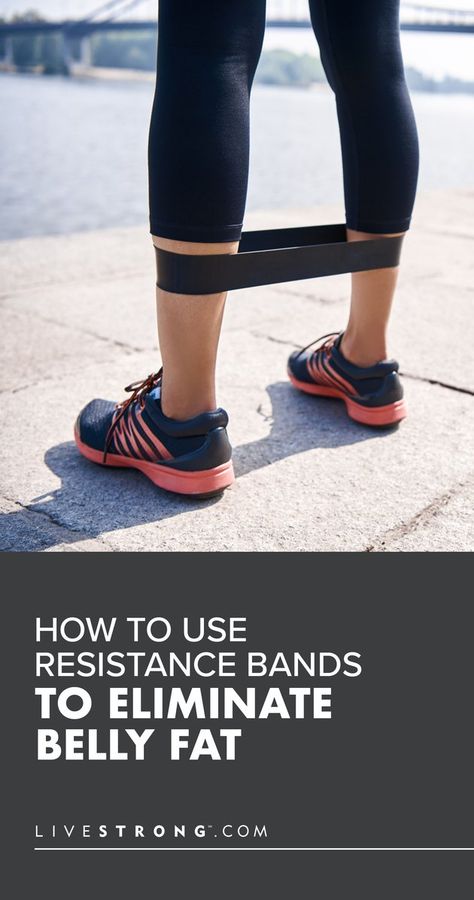 How to Use Resistance Bands to Eliminate Belly Fat | Livestrong.com Resistance Band Belly Workout, Resistance Band Tummy Exercises, Resistance Band For Abs Workouts, Resistance Band Exercises Ab Workouts, Fitness Bands Exercises, Strength Training With Resistance Bands, Workout Bands Exercises, Resistance Band Exercises For Core, Workout Band Exercises