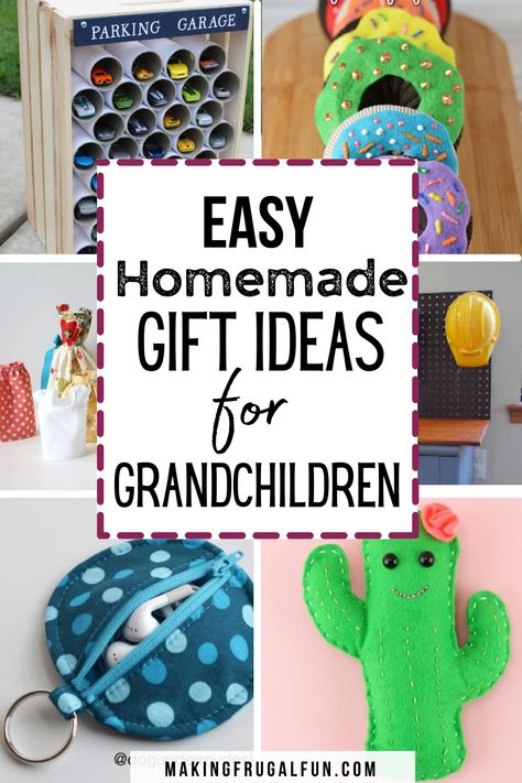 Diy Gift Ideas For Kids To Make, Sewing Gifts For Teenage Girls, Diy Grandchildren Gifts, Frugal Fun For Boys, Homemade Gifts For Grandkids, Diy Christmas Gifts For Children, Diy Gifts For Preschoolers, Easy Gifts To Make For Kids, Grandkid Christmas Gift Ideas