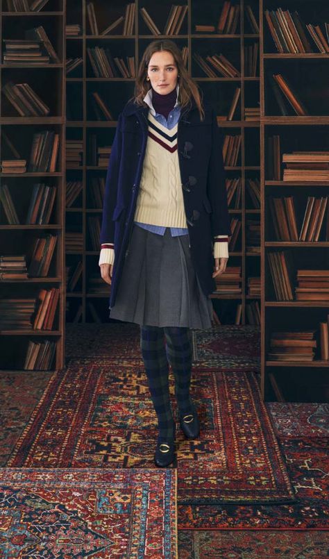 2023 Lookbook, Librarian Style, Navy Pencil Skirt, Ivy Style, Skirt Suits, Winter 2023, Fall 2023, Plaid Skirts, New Wardrobe