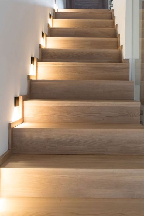 Coro is a square-shaped recessed wall light that creates a beautifully luminous effect on the floor. It makes the walking areas and stairs optimally illuminated. Lights Up The Stairs, Light At Bottom Of Stairs, Stair Lighting Wall, Interior Step Lights, Light In The Stairs, Light On The Stairs, Stairs Lighting Ideas Wall, Stair Lighting Indoor, Stair Step Light