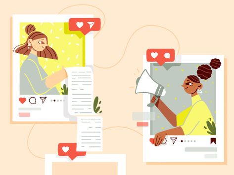 Impact Of Social Media, Social Media Art, Social Media Poster, Flat Illustration, Editorial Illustration, Service Provider, Media Design, Social Media Design, Motion Design