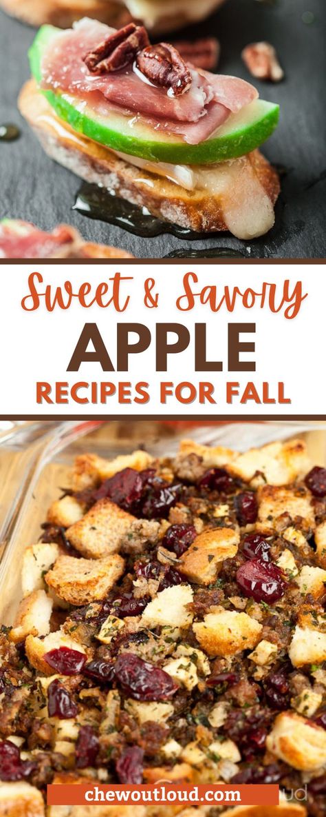 Apple Recipes For Potluck, Apple And Potato Recipes, Dinner Recipes Using Apples, Apple Recipes Savory Fall, Thanksgiving Apple Side Dishes, Dinner Apple Recipes, Apple And Bacon Recipes, Gourmet Apple Recipes, Apple And Meat Recipes