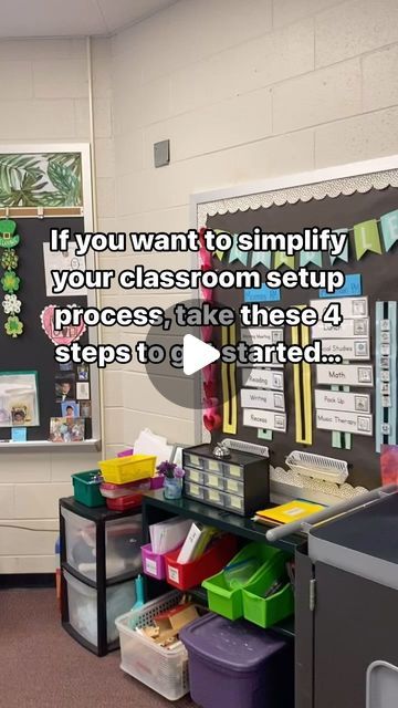 SPECIAL EDUCATION TEACHER | ADAPTED CURRICULUM DESIGNER on Instagram: "Classroom setup doesn’t have to be stressful! I can help 🙋‍♀️

These 4 steps will help you start to make your classroom setup process way easier!
1. Decide what centers and areas you want to have in your classroom.
2. Choose what type of visual schedule each of your students will need. For new students you don’t know, read their IEP to see what level you think they may be at before the school year starts. 
3. Determine what curriculum you are going to be using. What does your district provide? Will you need to supplement with other materials? This will help you with prepping materials and centers in your classroom!
4. Get your paras on board! Work on building rapport and team buy in EARLY. This will make so much of you Building Rapport, Classroom Idea, Special Education Elementary, Elementary Classroom Decor, Visual Schedule, Special Needs Students, Classroom Design, Classroom Setup, Special Education Teacher