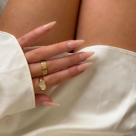 Nail Shapes 101: A Guide For Different Nails & Hands - Nailuxe Tan Nails, Classy Nail, Tattoo Meanings, Prom Inspiration, Milky Nails, Nagellack Trends, Classy Nail Designs, Nude Nail Designs, Nails 2021