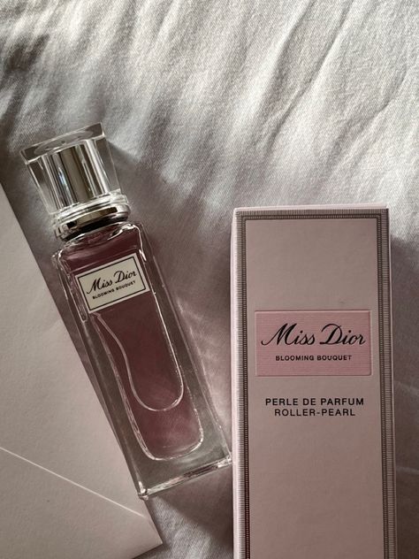 Miss Dior Blooming Bouquet Roller Pearl, Dior Roller Perfume, Miss Dior Roller Pearl, Pearl Aesthetic, Blooming Bouquet, Miss Dior Blooming Bouquet, Fragrances Perfume Woman, Skin Care Lotions, Simple Skincare Routine