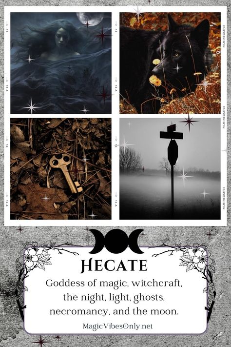 NA Hecate Aesthetic, Dark Sorceress, Witch Music, Greek Goddess Of Magic, Night Goddess, Goddess Hekate, Goddess Of Magic, Goddess Hecate, Hecate Goddess