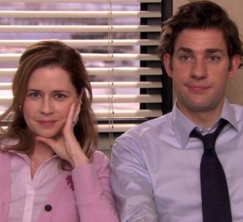 Jim And Pam Wedding, Pam The Office, The Office Jim, Jim Pam, New Girl Quotes, Jenna Fischer, The Office Show, Jim Halpert, John Krasinski