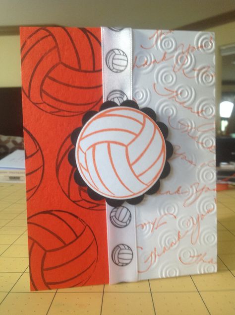 Volleyball coach card Volleyball Cards, Volleyball Posters, Volleyball Coach, Handmade Poster, Coaching Volleyball, Cricut Cards, Wellness Programs, Coach Gifts, Sports Cards