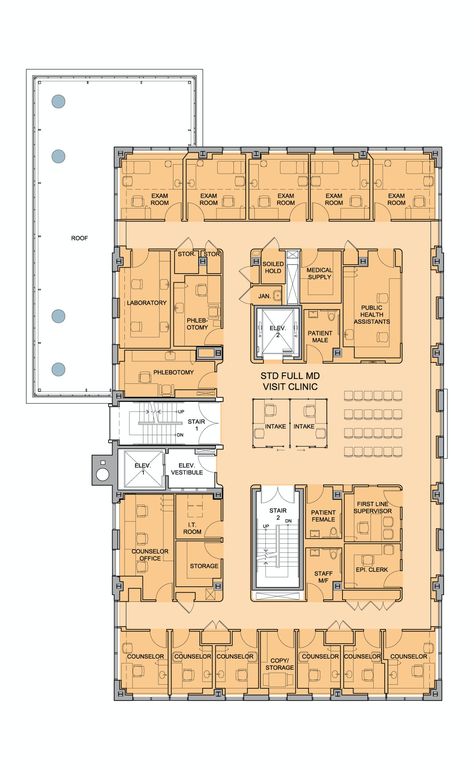 Clinic Plan, Hospital Plan, Hospital Floor Plan, Hospital Design Architecture, Hospital Plans, Second Floor Plan, Hospital Building, Hotel Floor Plan, Architecture Design Process