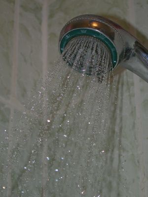 If you run out of hot water, check the pilot light. Cleaning Bathrooms, Daily Shower Cleaner, Homemade Shower Cleaner, Making Soaps, Daily Shower Spray, Clean Shower Doors, Rotten Egg, Calcium Deposits, Cleaning Bathroom