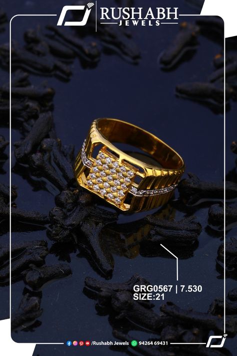 Man Gold Ring Design, Gents Ring Gold, Man Gold Ring, Gents Gold Ring, Gold Ring Design, Mens Ring Designs, Gold Jewels Design, Rings Men, Engagement Rings Couple