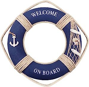 Patio Bathroom, Boat Signs, Door Hanging Decorations, Nautical Themed Party, Welcome On Board, Life Ring, Themed Room, On A Boat, Nautical Fashion